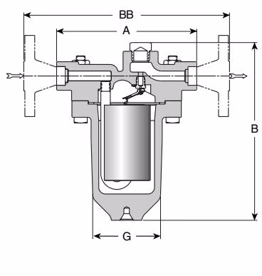 Armstrong 411G inverted bucket steam trap profile