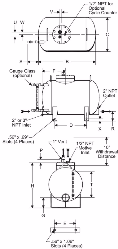 Armstrong 水平紧凑型凝结水泵 – PT-300 系列 Armstrong PT-300 Series product cutaway view