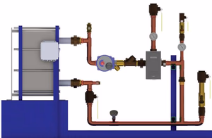 Armstrong DF15W40BS / DF120W80BS / DF15WDW40BS / DF120WDW80BS Digital-Flo® Boiler Water/Water Plate and Frame Heat Exchanger with SAGE®
