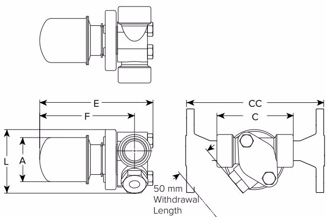 Armstrong 热静力膜盒蒸汽疏水阀 – WT 系列 Armstrong WT Series WT-2000 with IS-2 connector and integral strainer