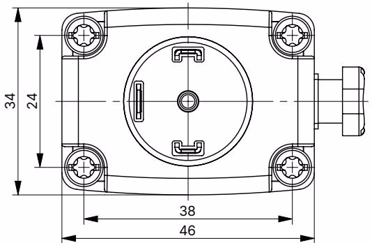 Burkert 20011445 Type 0330 plastic body dimensions