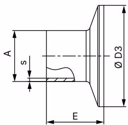 宝德 BURKERT 20015289 宝德 (Burkert) 2032 型带卡盘接口的 T 型阀体尺寸
