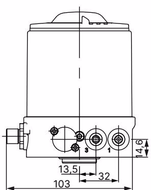 宝德 BURKERT 20024908 宝德 BURKERT 8691 型 尺寸图