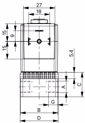 宝德 BURKERT 20036646 (6013 型) 标准版本尺寸图 2