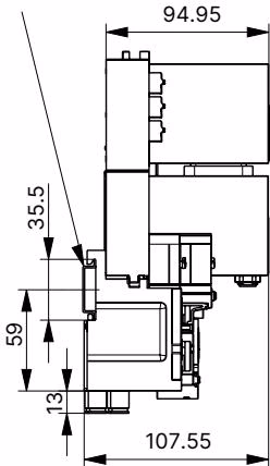 Бюркерт (BURKERT) 20046486 Type 8640 11мм размеры стандартной рейки