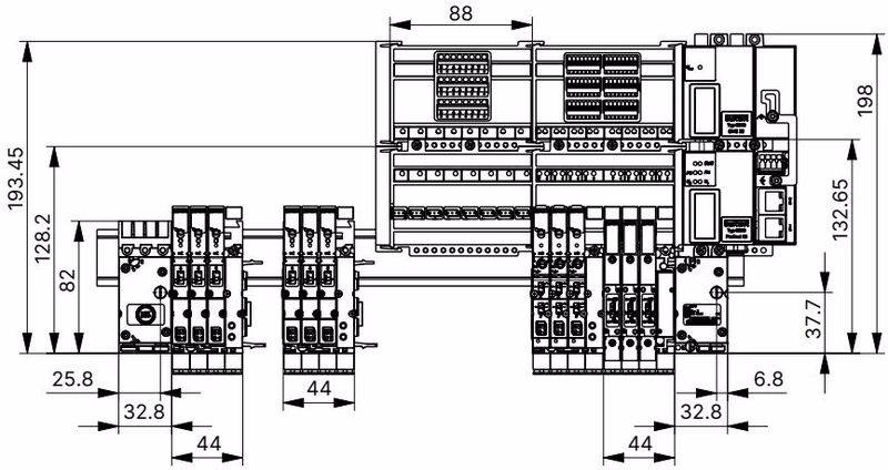 Бюркерт (BURKERT) 20046486 Type 8640 11мм пневматика вид сбоку