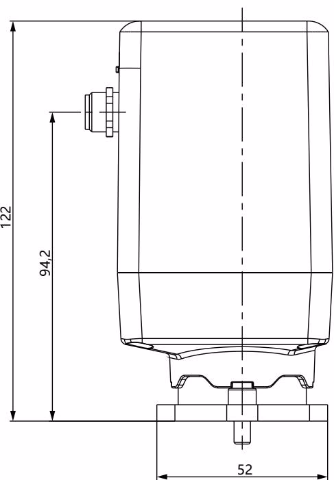宝德 (Bürkert) 20046543 3280 型法兰版本尺寸图