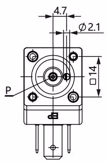 宝德 BURKERT 20053048 2871 型底板连接版本尺寸