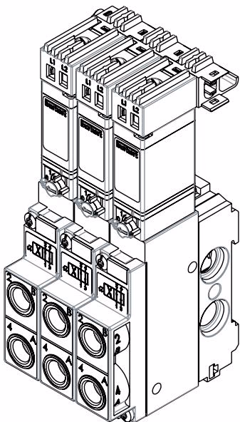 BURKERT 20060030 Type 5470 block installation with extendable valves