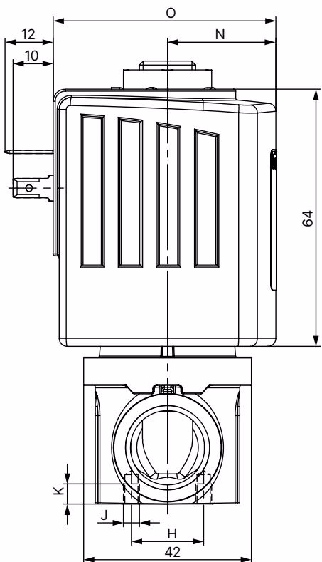 Bürkert 20060382 dimensions table standard variant