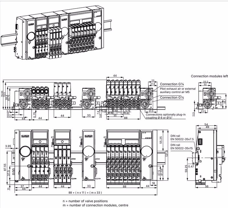 Бюркерт BURKERT 20061973 Бюркерт (BURKERT) Type 8647 размеры