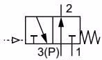 BURKERT 20063357 Burkert Type 2106 control function D symbol