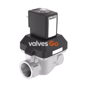 BURKERT 20070302 (Type 6213) Servo-assisted 2/2-way Diaphragm Valve, Stainless Steel, NPT 1/2