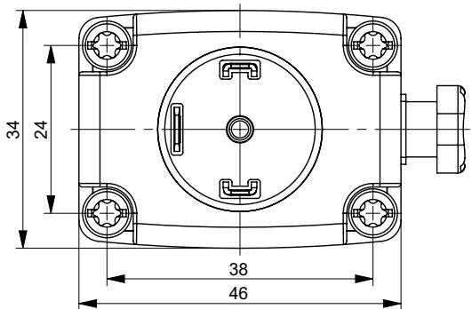 宝德 (Burkert) 20075566 0330 型塑料阀体尺寸