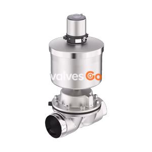 BURKERT 20077396 Type 2103 2/2-Way Diaphragm Valve, Stainless Steel, Weld End