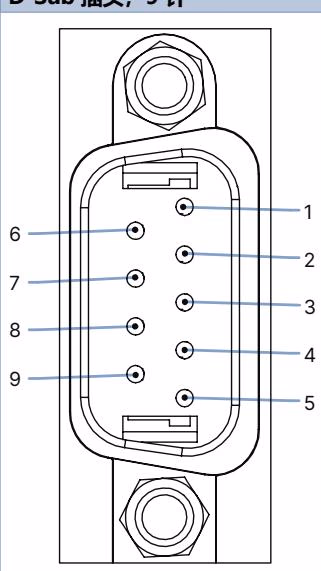 宝德 BURKERT 20087355 Type 8745 模拟量 D-Sub 9 针引脚分配