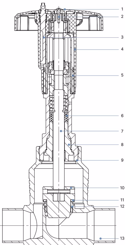 Бюркерт (BURKERT) 20089126 Type 2961 схема спецификации материалов