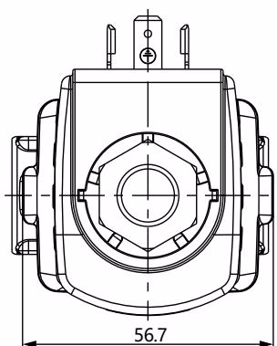 宝德 BURKERT 20089308 法兰和螺纹版本 DN 13 尺寸图
