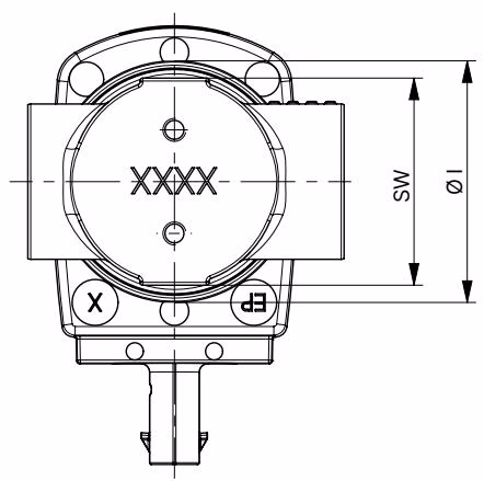Burkert 20092753 Type 6440 threaded variant dimensions