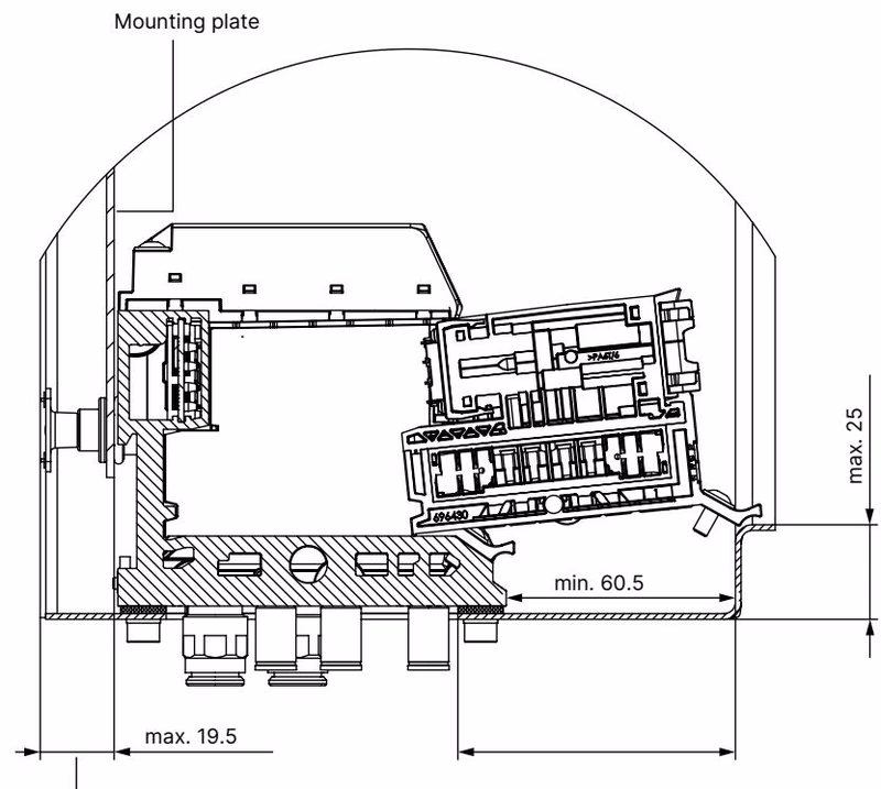 BURKERT 20110257 Type 8652 Installation distance