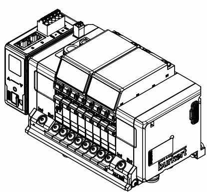 宝德 BURKERT 20114801 宝德 BURKERT 8652 型 4、8 和 12 阀槽版本尺寸
