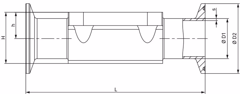BURKERT 20115523 BURKERT Type 2933 forged steel valve body with clamp connection dimensions