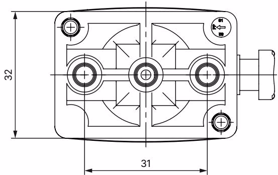 BURKERT 20128245 Type 0331 plastic body dimensions