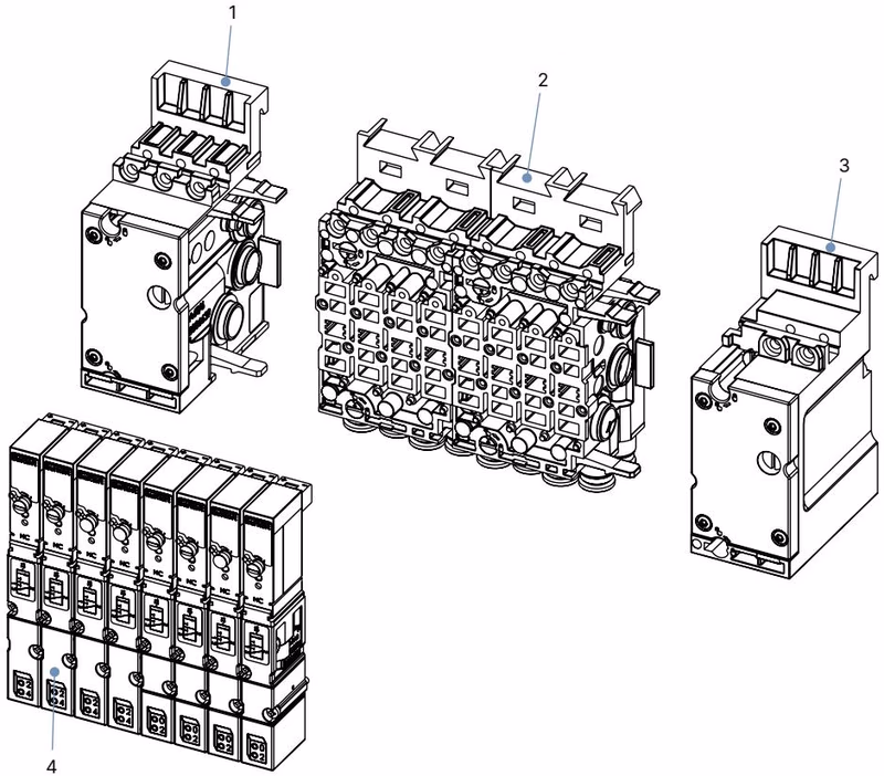 Burkert 20131276 Type 8640 pneumatics 11 mm width assembly