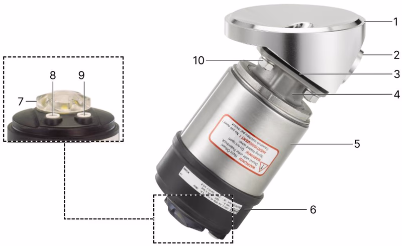 BURKERT 20131364 Burkert Type 2105 product overview diagram with components