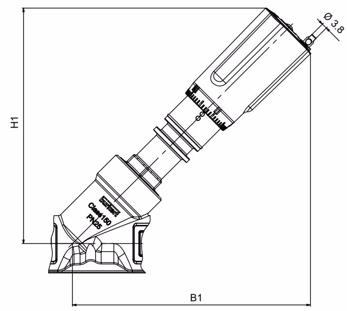 宝德 BURKERT 20137400 宝德 (Burkert) 2920 型执行机构尺寸