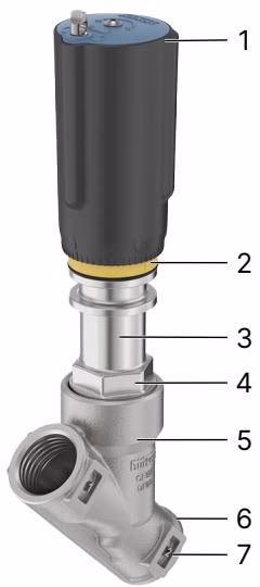 BURKERT 20141842 BURKERT Type 2920 2/2-way angle seat valve example