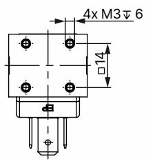 BURKERT 238939 Burkert 2871 dimensions for threaded variant