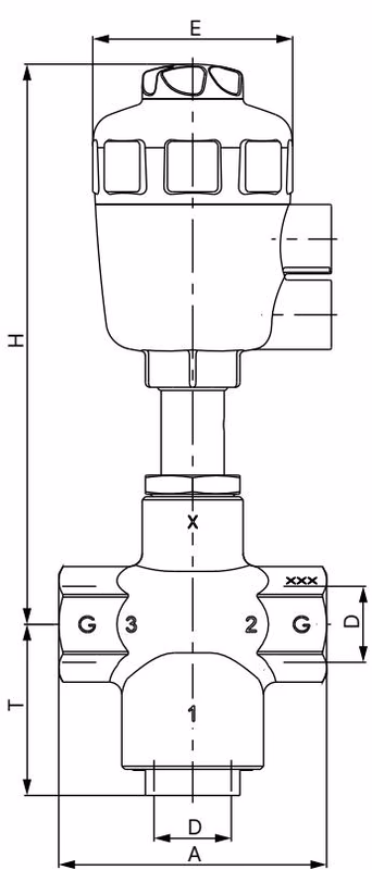 BURKERT 287195 Burkert 2006 dimensions diagram