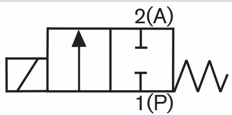 Burkert 307840 circuit function A normally closed