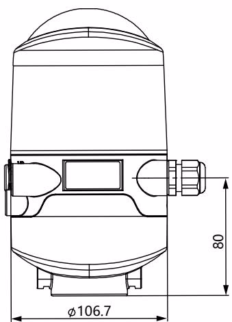 宝德 BURKERT 309054 控制头尺寸