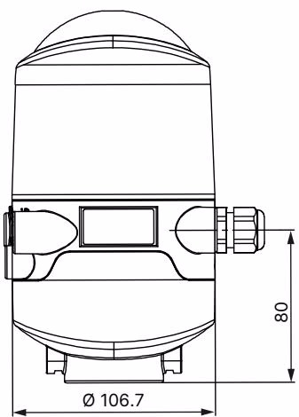 Burkert 309054 control head dimensions