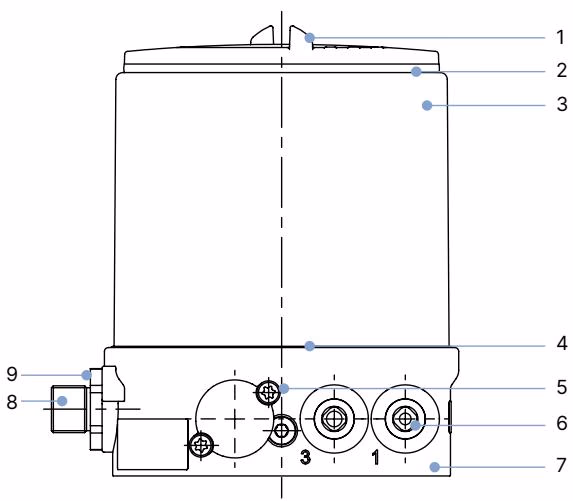 Burkert 323271 (Type 8694) material specifications and components