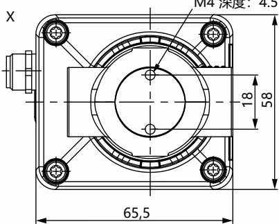 BURKERT 329197 BURKERT Type 3280 dimensional drawing for threaded port versions