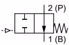 BURKERT 344696 control function B symbol