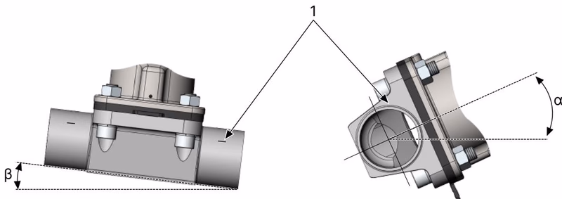 BURKERT 346883 Type 2031 self-draining installation