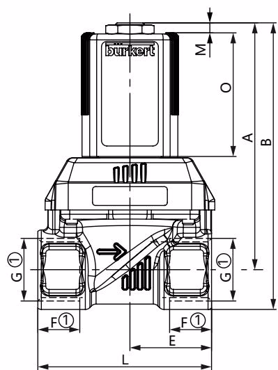 宝德 BURKERT 353014 标准版本尺寸图