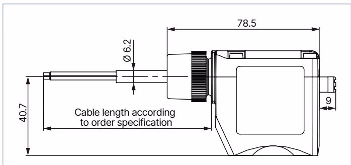 Burkert 353441 Dimensions explosion-proof cable variant