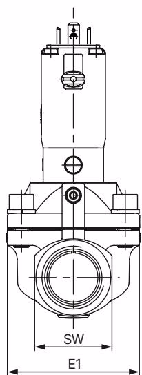 Bürkert 355107 dimensions for threaded variant