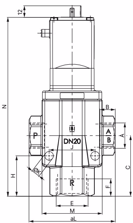 宝德 BURKERT 357601 尺寸图
