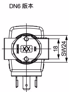 宝德 BURKERT 360353 6240 型 DN6 标准版本尺寸