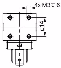 Burkert 367609 Type 2861 threaded body G 1/8 dimensions