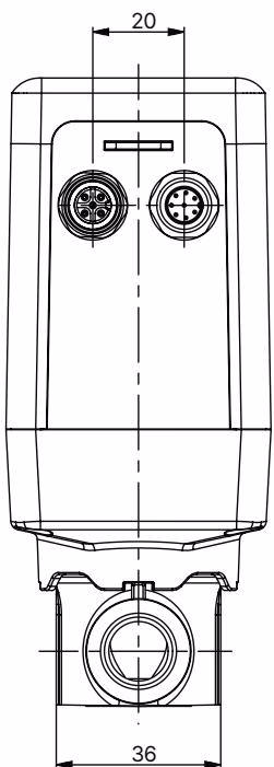 BURKERT 379024 threaded variant bottom dimensions