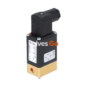BURKERT 41232 (Type 0331) 3/2-Way Direct-Acting Solenoid Valve, Brass, Flange