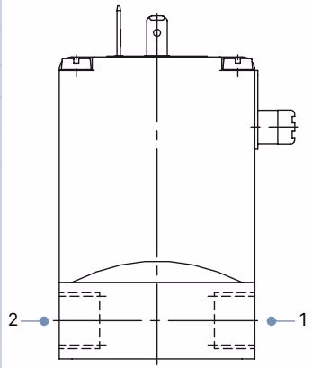 BURKERT 457472 Pin assignment 2-way