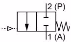 BURKERT 466450 Type 2012 control function A symbol